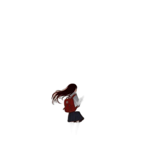 hair, dress, creature, jacket transparent PNG cut-out