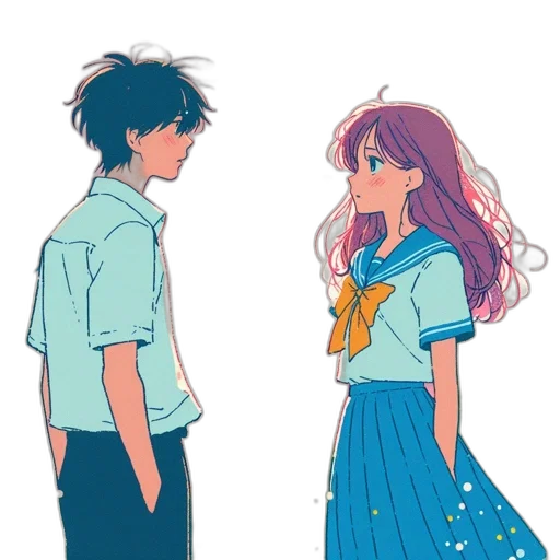 dress, anime, cartoon, pixel art transparent PNG cut-out