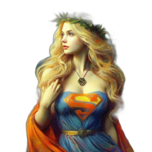 dress, jewelry, crown, fantasy art transparent PNG cut-out