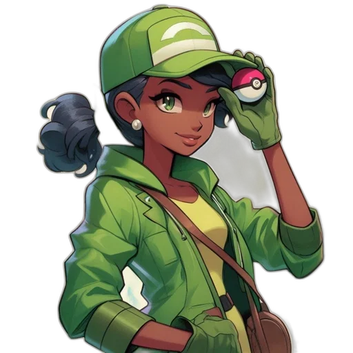 staff, hat, jacket, weapon transparent PNG cut-out