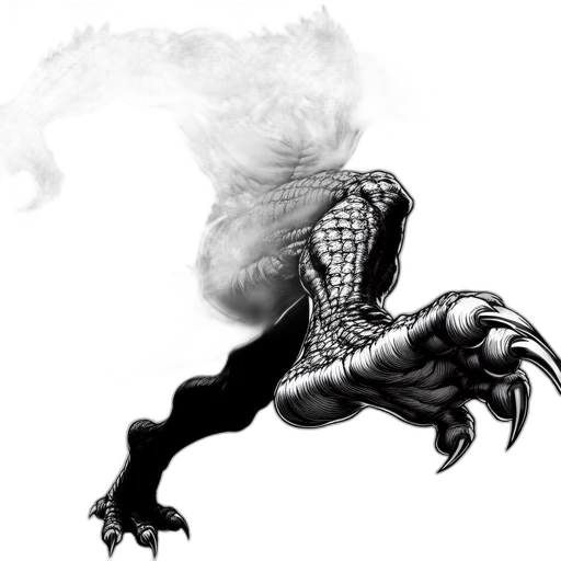 dragon, creature, animal, comic book art transparent PNG cut-out