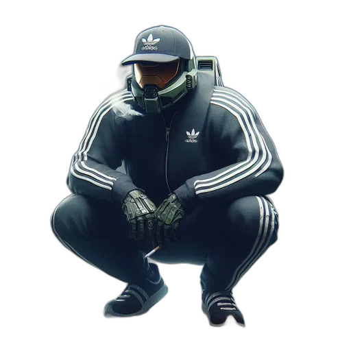 jacket, robot, weapon, creature transparent PNG cut-out