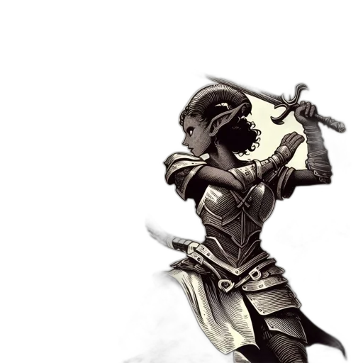 sword, staff, weapon, fantasy art transparent PNG cut-out
