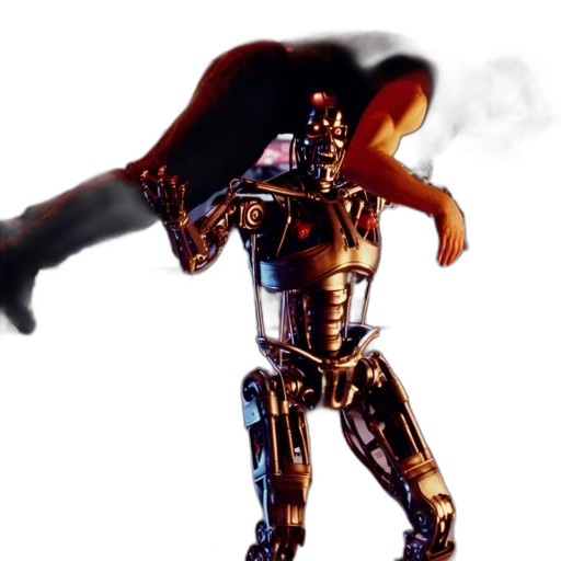 robot, weapon, staff, sword transparent PNG cut-out
