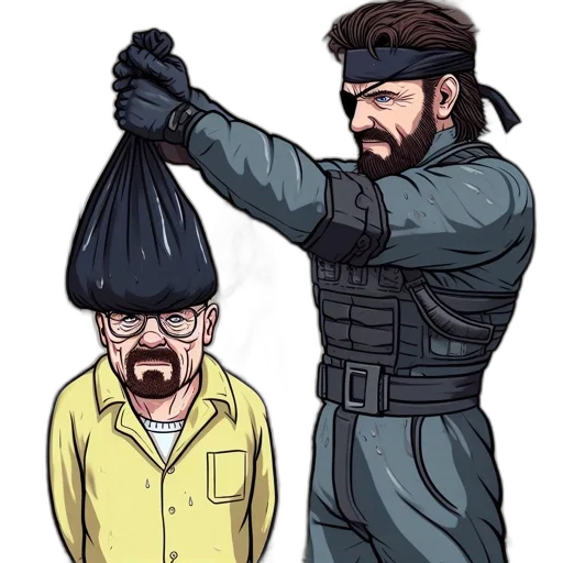hat, jacket, staff, weapon transparent PNG cut-out