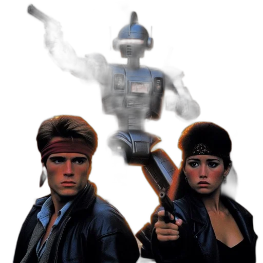 robot, weapon, concept art, comic book art transparent PNG cut-out