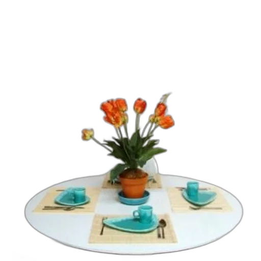 furniture, flower, jewelry, 3d render transparent PNG cut-out