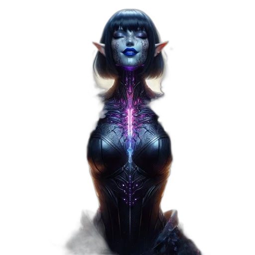 dress, staff, fantasy art, concept art transparent PNG cut-out