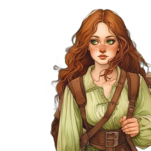 fantasy art, concept art, pixel art, watercolor transparent PNG cut-out