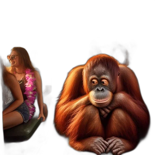 animal, creature, concept art, photorealistic transparent PNG cut-out