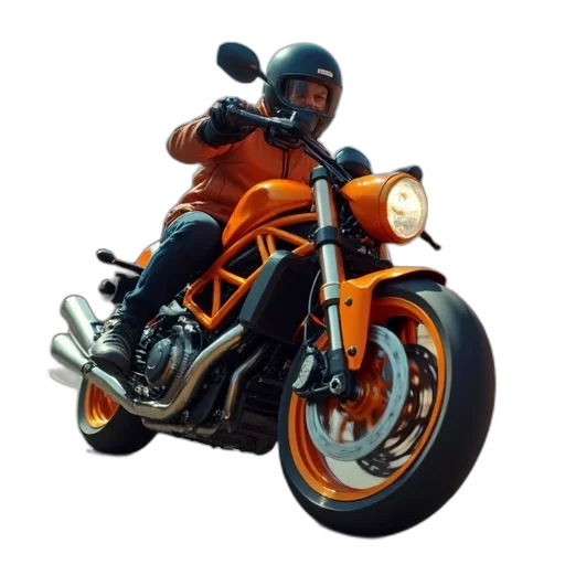 photorealistic, 3d render, concept art, orange transparent PNG cut-out