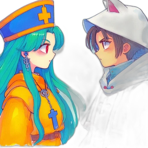 hat, crown, sword, watercolor transparent PNG cut-out
