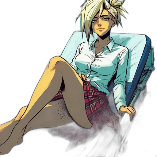 jacket, dress, comic book art, concept art transparent PNG cut-out