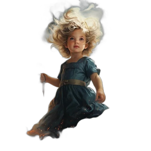 dress, hair, dragon, crown transparent PNG cut-out
