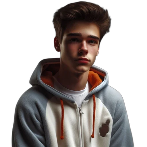 jacket, face, weapon, creature transparent PNG cut-out