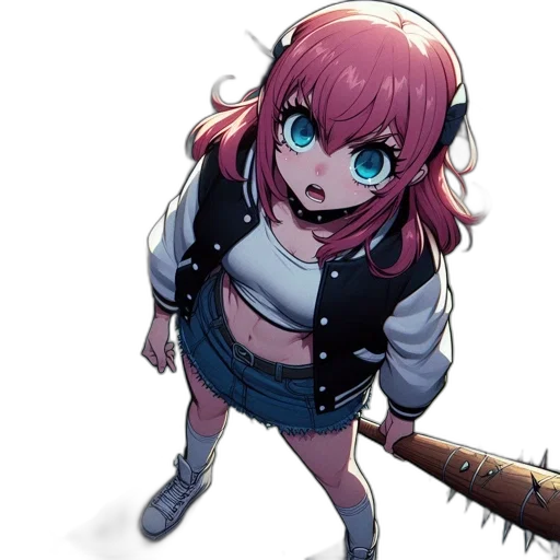 weapon, jacket, staff, creature transparent PNG cut-out