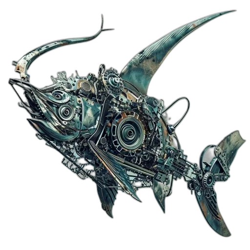 weapon, dragon, robot, sword transparent PNG cut-out