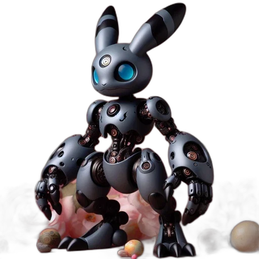 robot, animal, creature, 3d render transparent PNG cut-out
