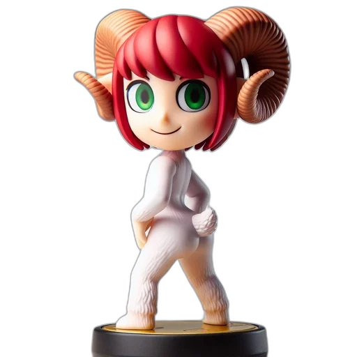 staff, 3d render, concept art, chibi-style transparent PNG cut-out
