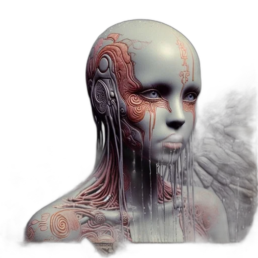 robot, face, creature, mask transparent PNG cut-out