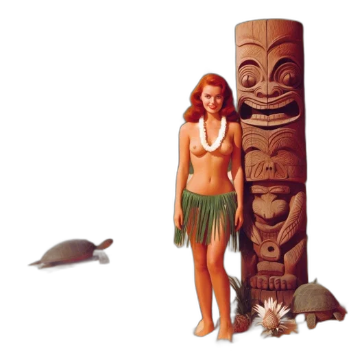concept art, underwater, beach, tropical transparent PNG cut-out