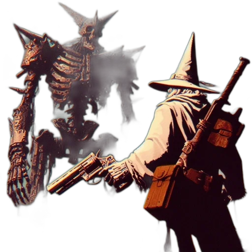staff, weapon, creature, mask transparent PNG cut-out