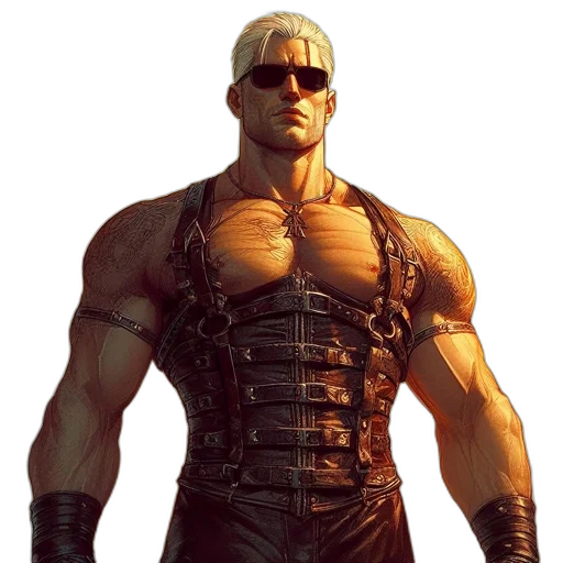 concept art, cyberpunk, 3d render, comic book art transparent PNG cut-out