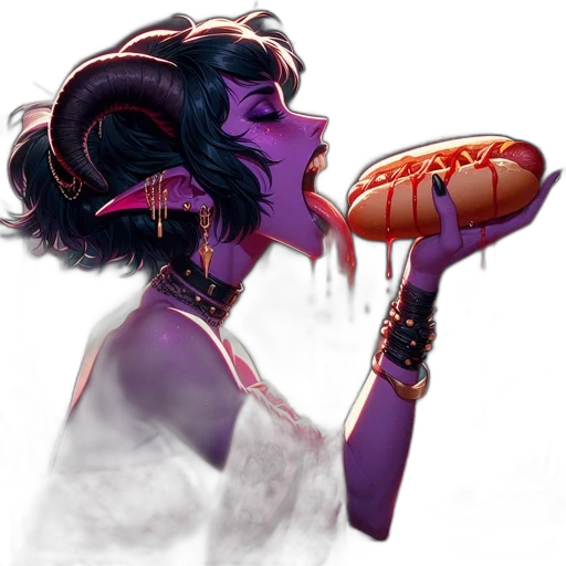 food, concept art, fantasy art, cyberpunk transparent PNG cut-out