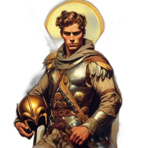 sword, jacket, concept art, fantasy art transparent PNG cut-out