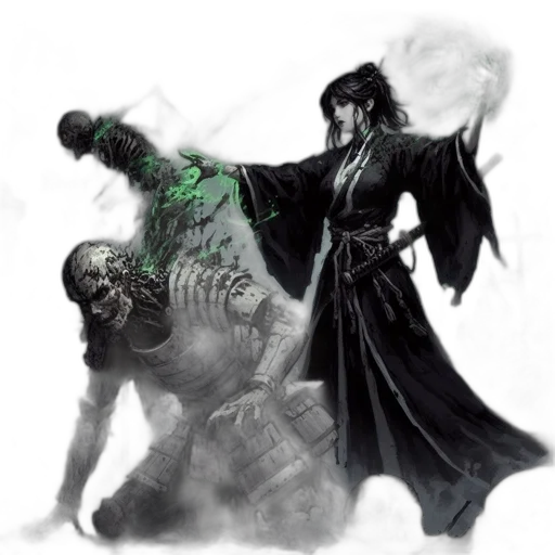 concept art, fantasy art, comic book art, photorealistic transparent PNG cut-out