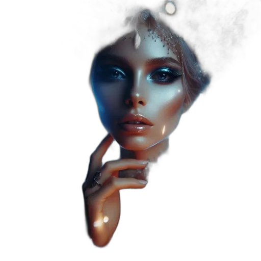 face, mask, jewelry, robot transparent PNG cut-out