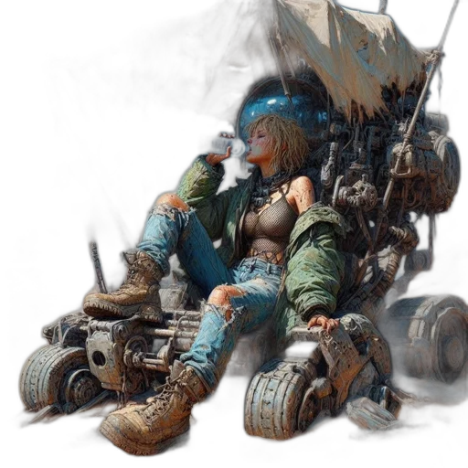 robot, weapon, concept art, fantasy art transparent PNG cut-out