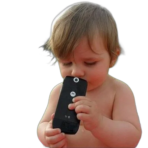 weapon, baby, holds, motorola transparent PNG cut-out