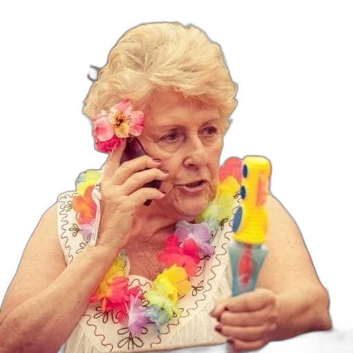 staff, flower, dress, jewelry transparent PNG cut-out
