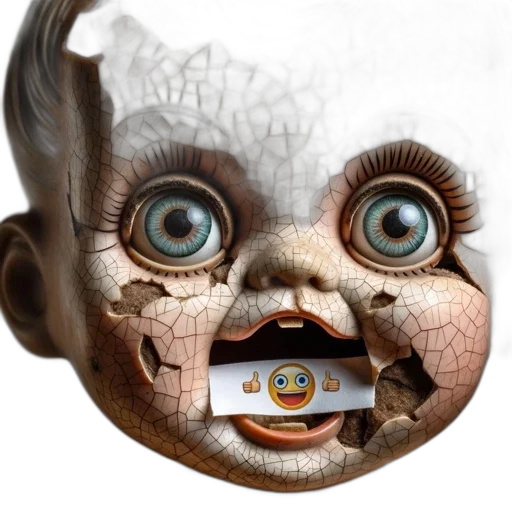 mask, face, creature, robot transparent PNG cut-out