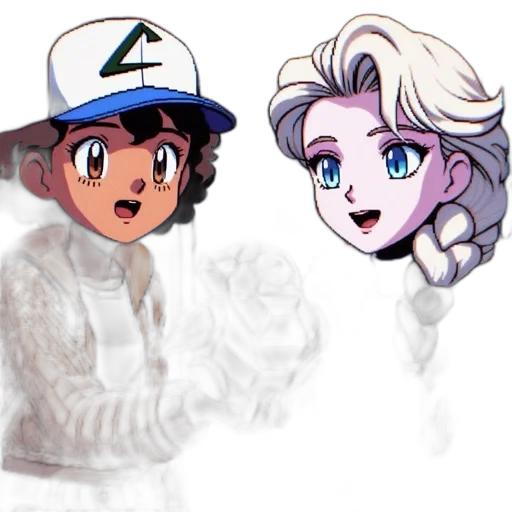 vaporwave, cartoon, anime, concept art transparent PNG cut-out