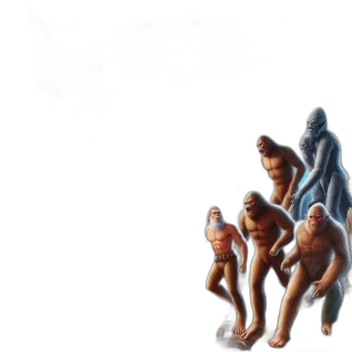 creature, robot, staff, concept art transparent PNG cut-out