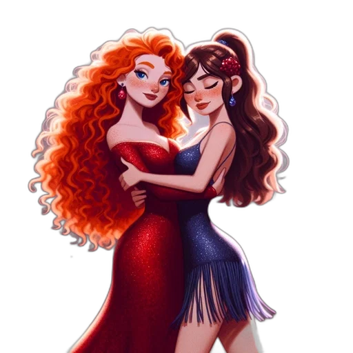 dress, concept art, cartoon, fantasy art transparent PNG cut-out