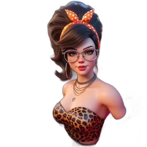 mask, dress, 3d render, concept art transparent PNG cut-out