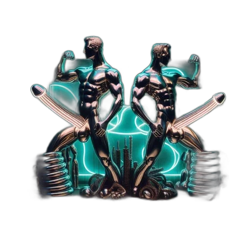 jewelry, robot, crown, weapon transparent PNG cut-out