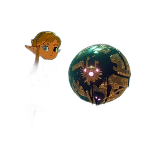 staff, mask, creature, crown transparent PNG cut-out