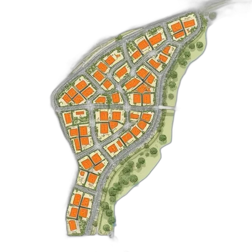 concept art, 3d render, photorealistic, city street transparent PNG cut-out