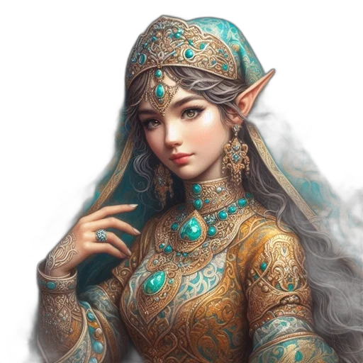 jewelry, dress, crown, dragon transparent PNG cut-out