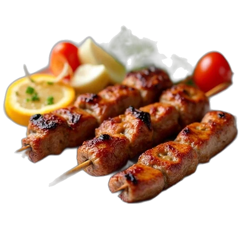 food, 3d render, photorealistic, barbecue transparent PNG cut-out