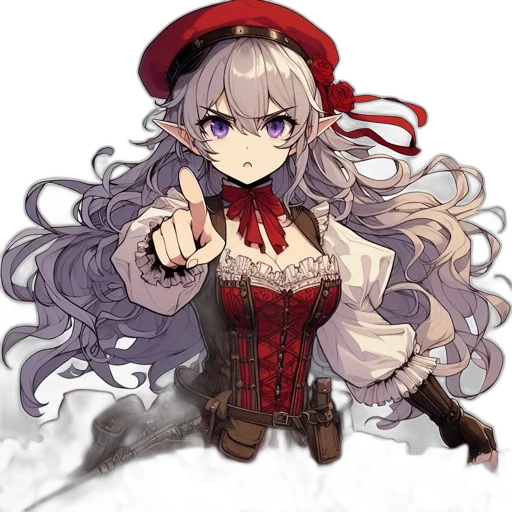 staff, weapon, hat, flower transparent PNG cut-out