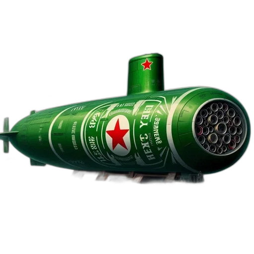 bottle, weapon, food, 3d render transparent PNG cut-out