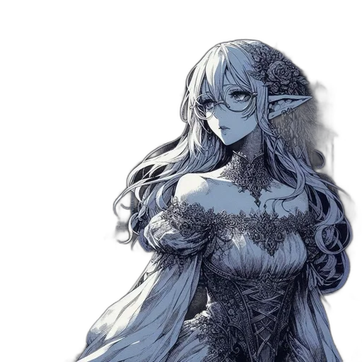 dress, crown, mask, staff transparent PNG cut-out