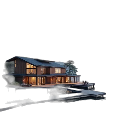 building, 3d render, concept art, photorealistic transparent PNG cut-out