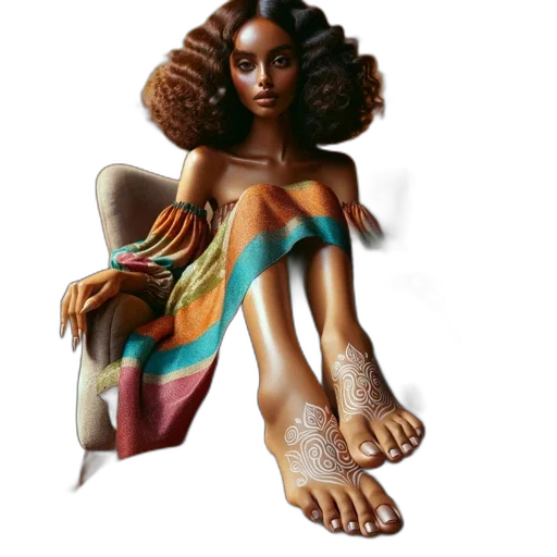 hair, shoes, dress, concept art transparent PNG cut-out