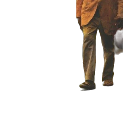 jacket, staff, umbrella, hat transparent PNG cut-out